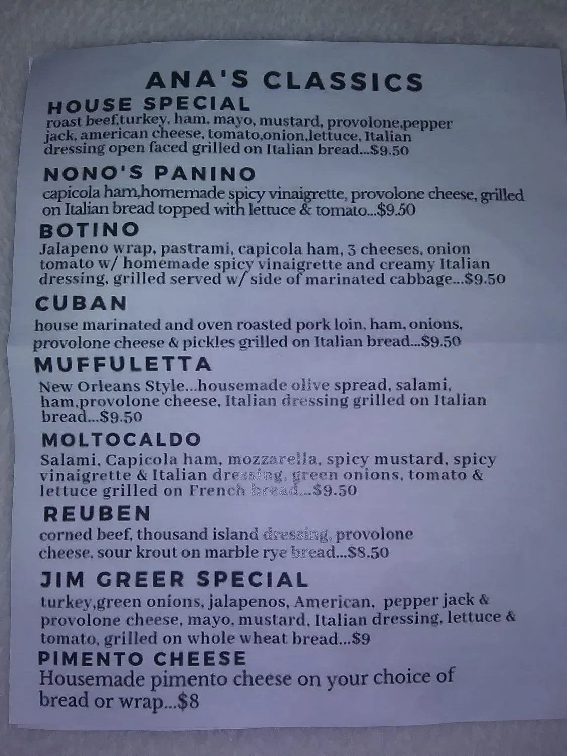 Menu 2