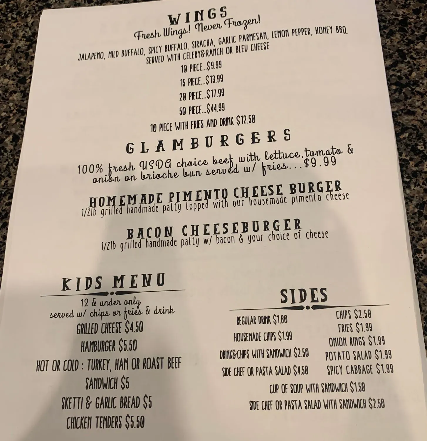 Menu 1