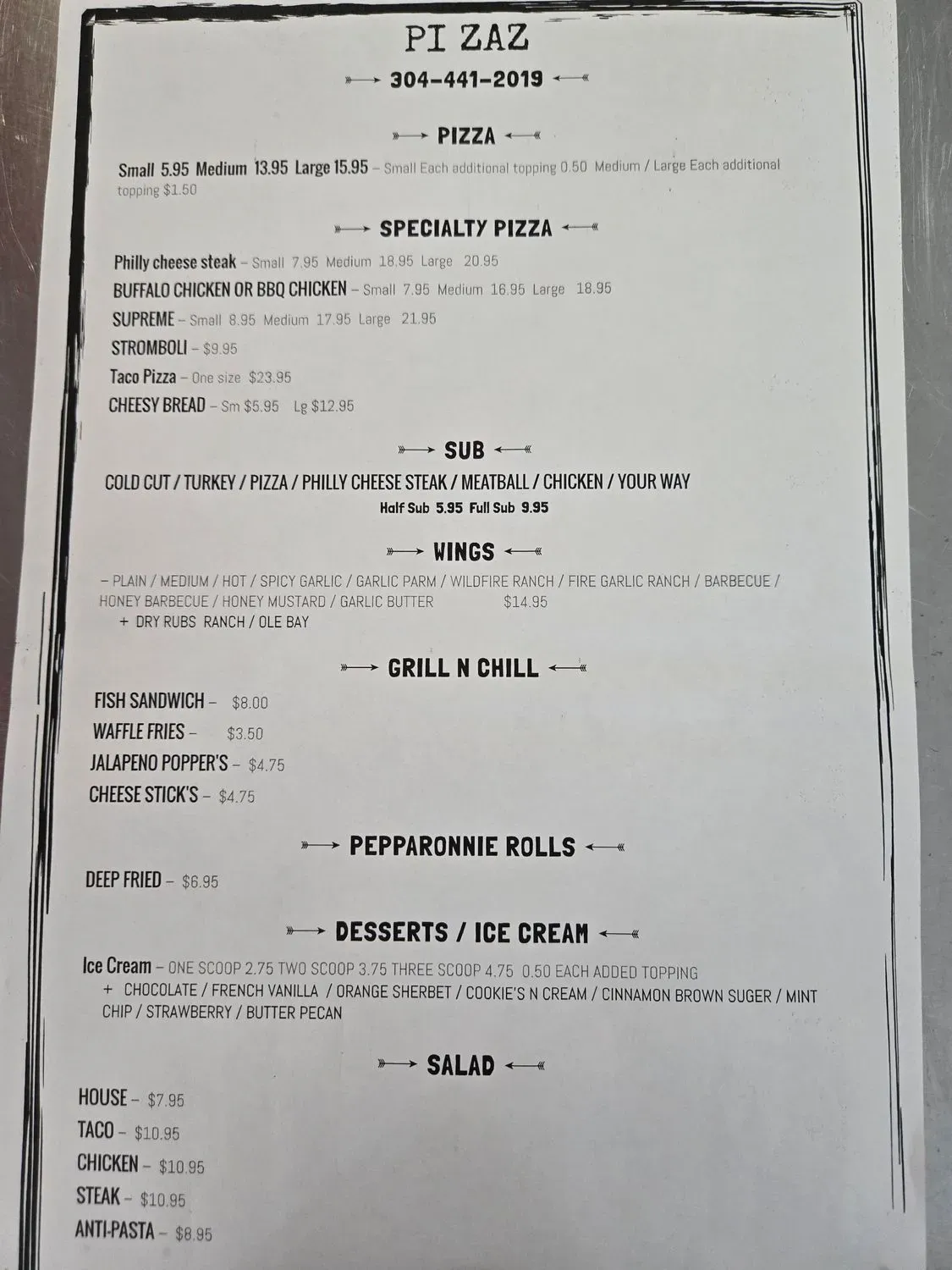 Menu 1
