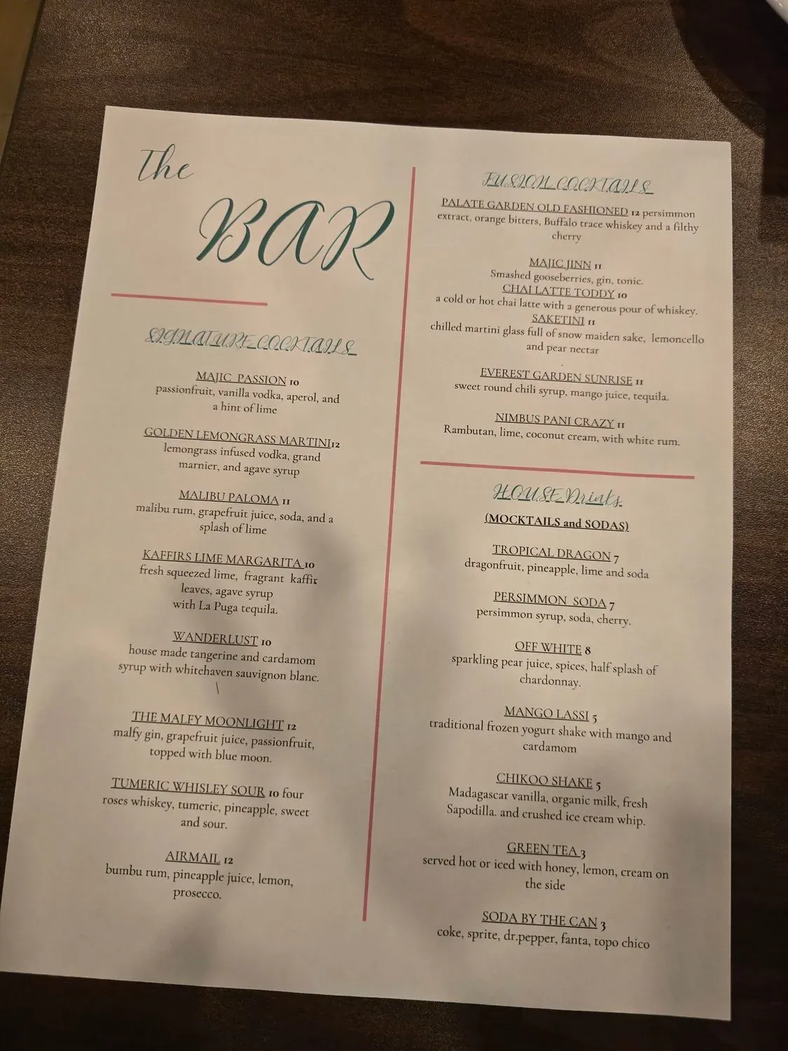 Menu 4