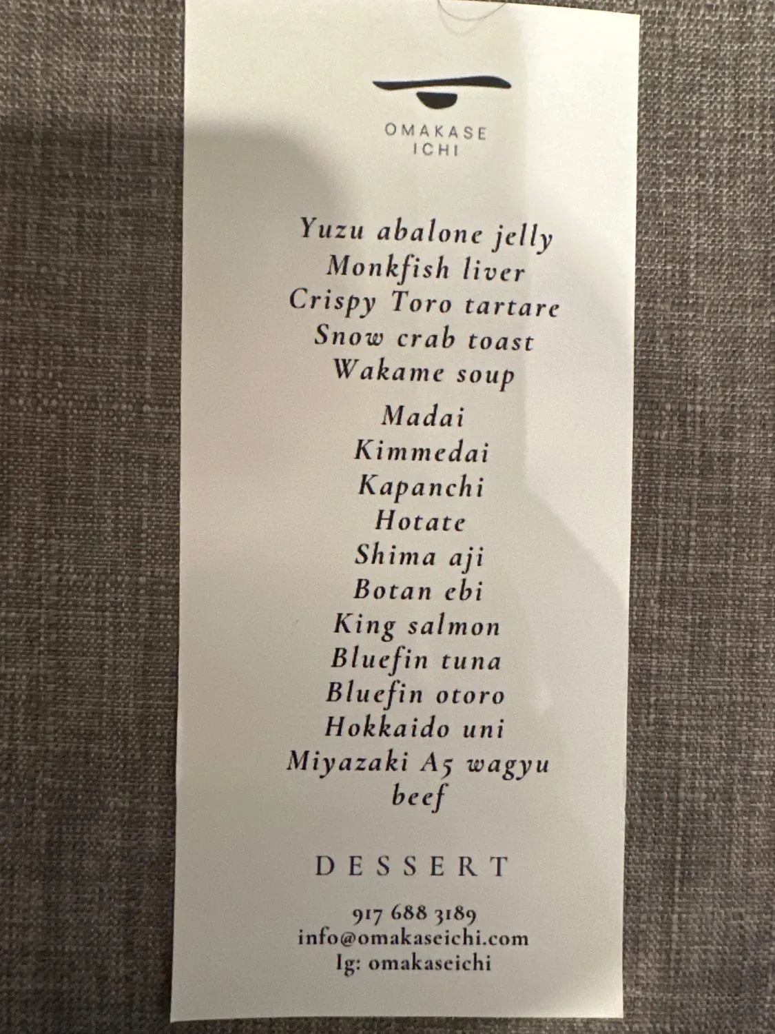 Menu 1