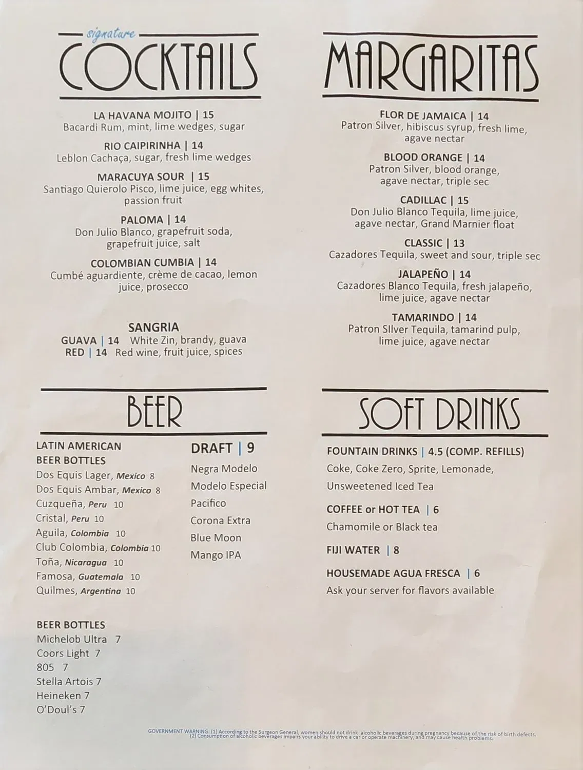 Menu 1