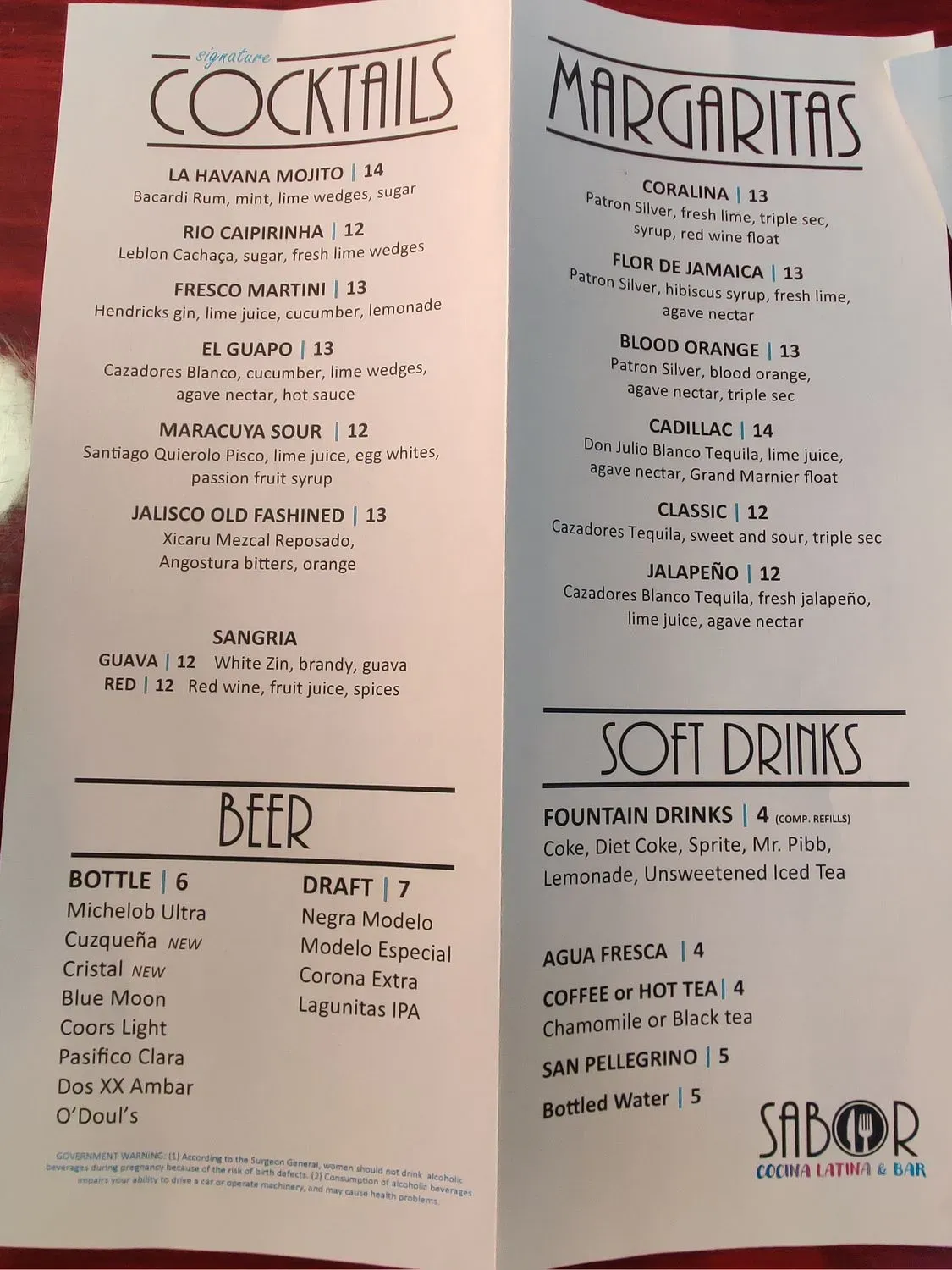 Menu 4