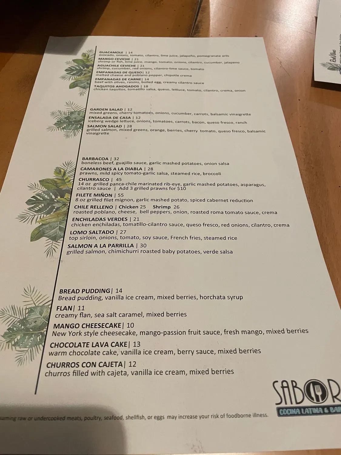 Menu 5