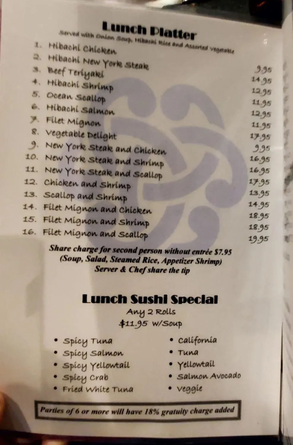 Menu 5