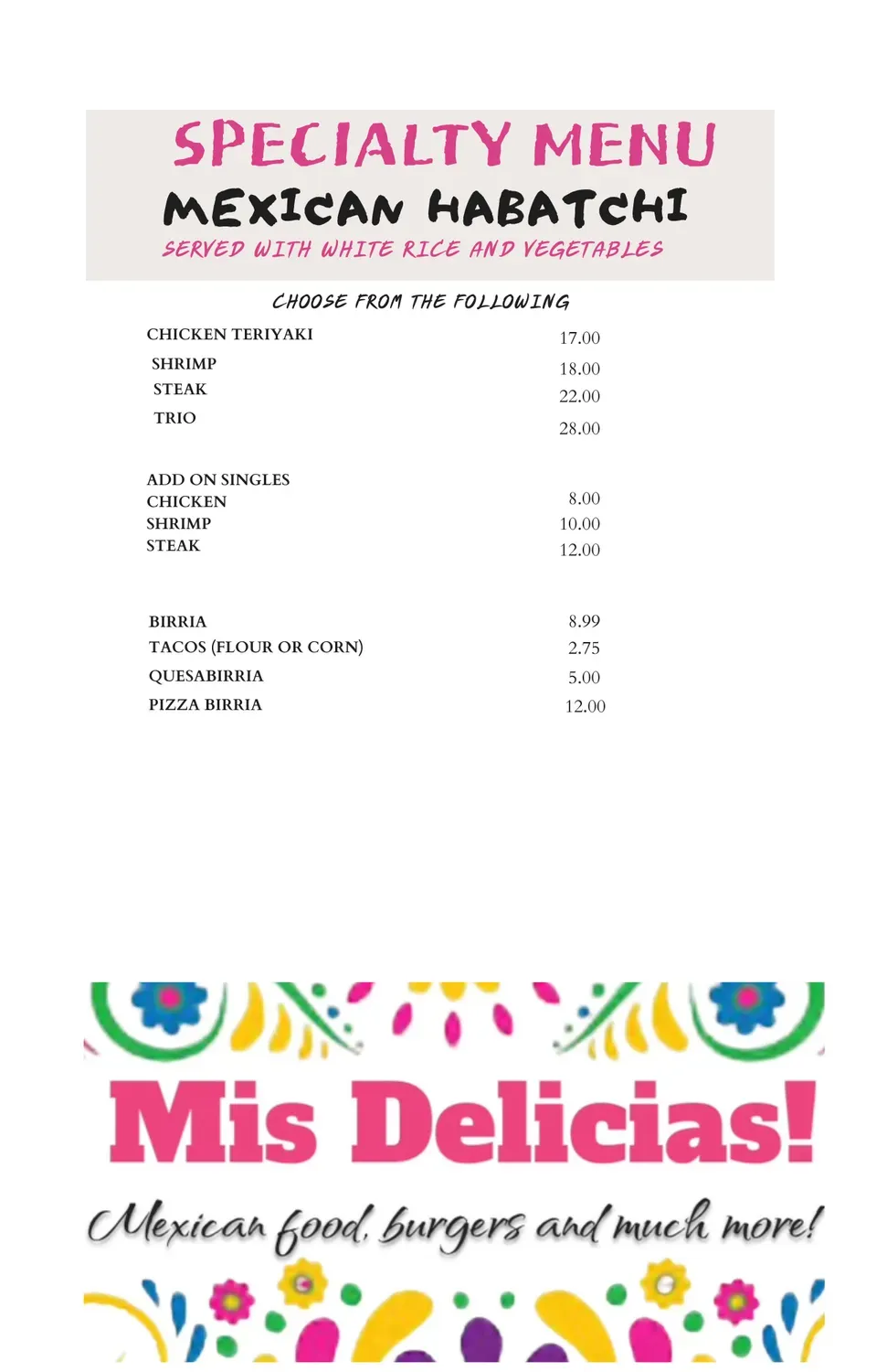 Menu 2