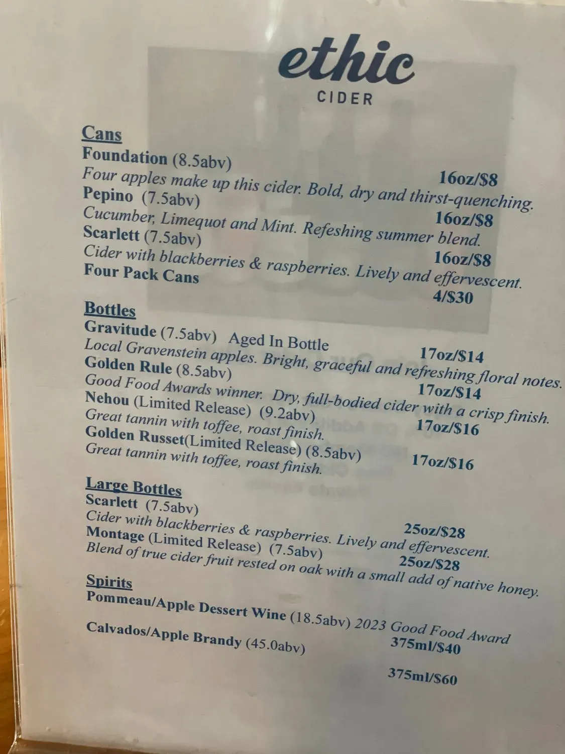 Menu 1