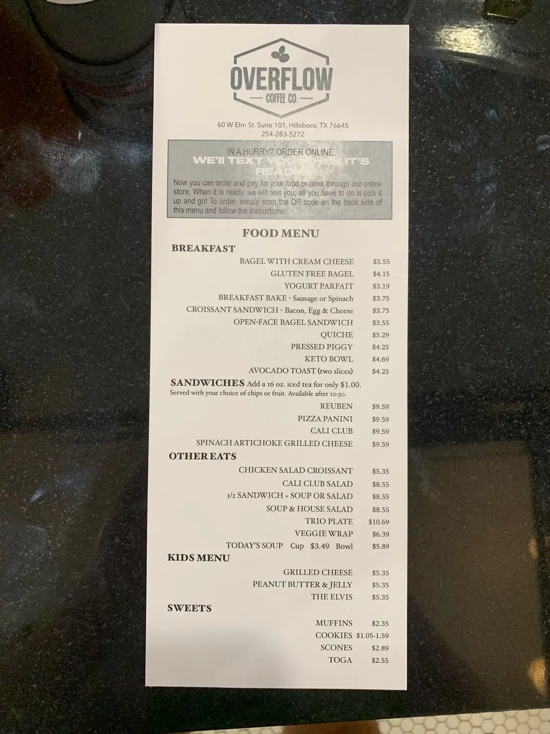 Menu 5