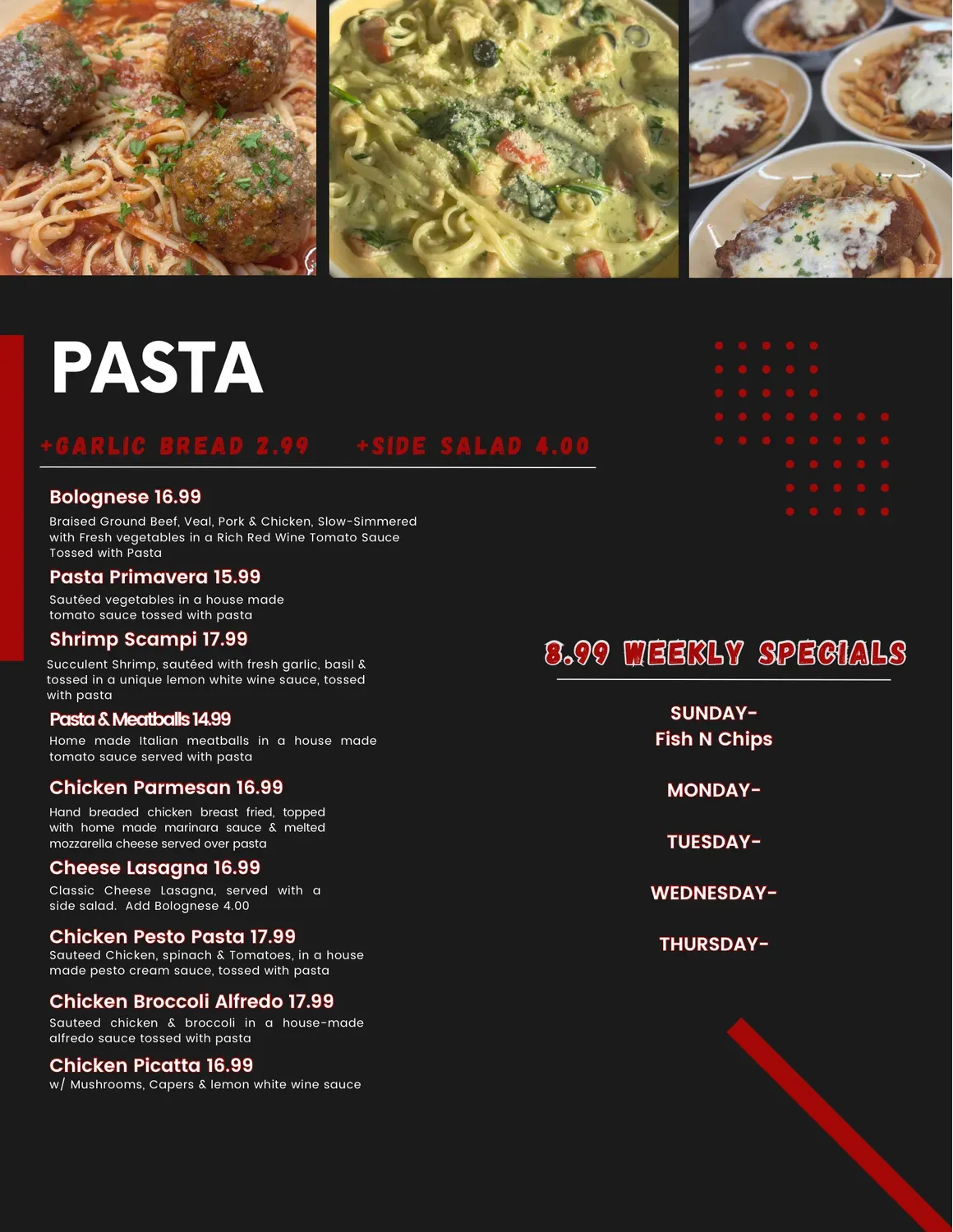 Connect Restaurant & Lounge North Brookfield Menu - Updated November 2025