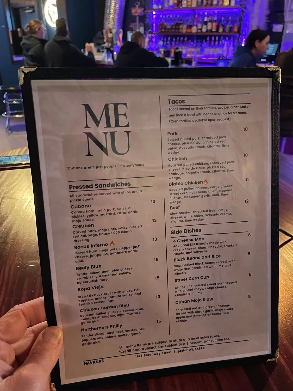 Menu 5