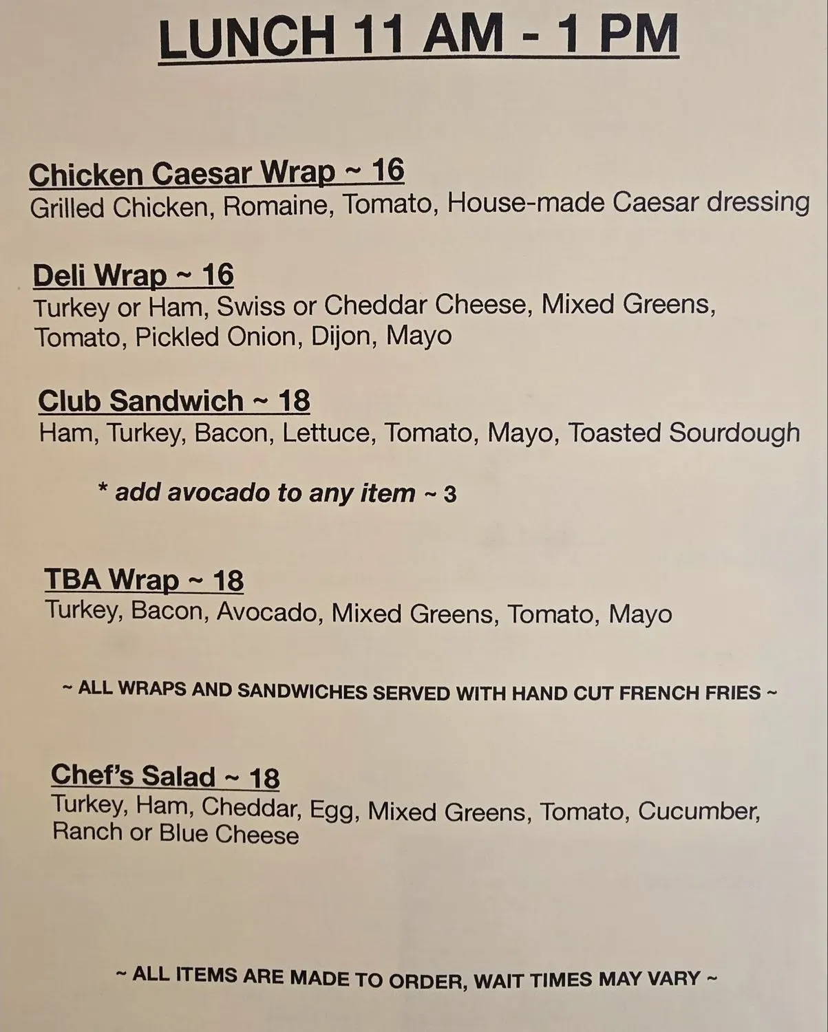 Menu 4