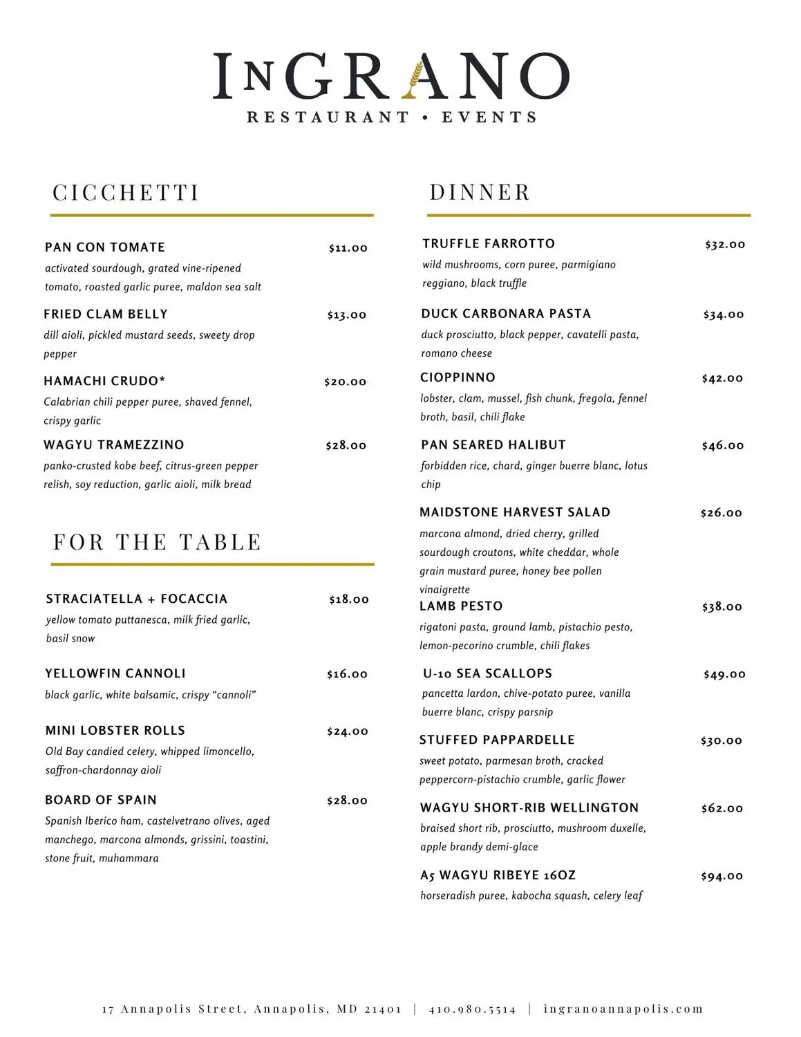 Menu 2