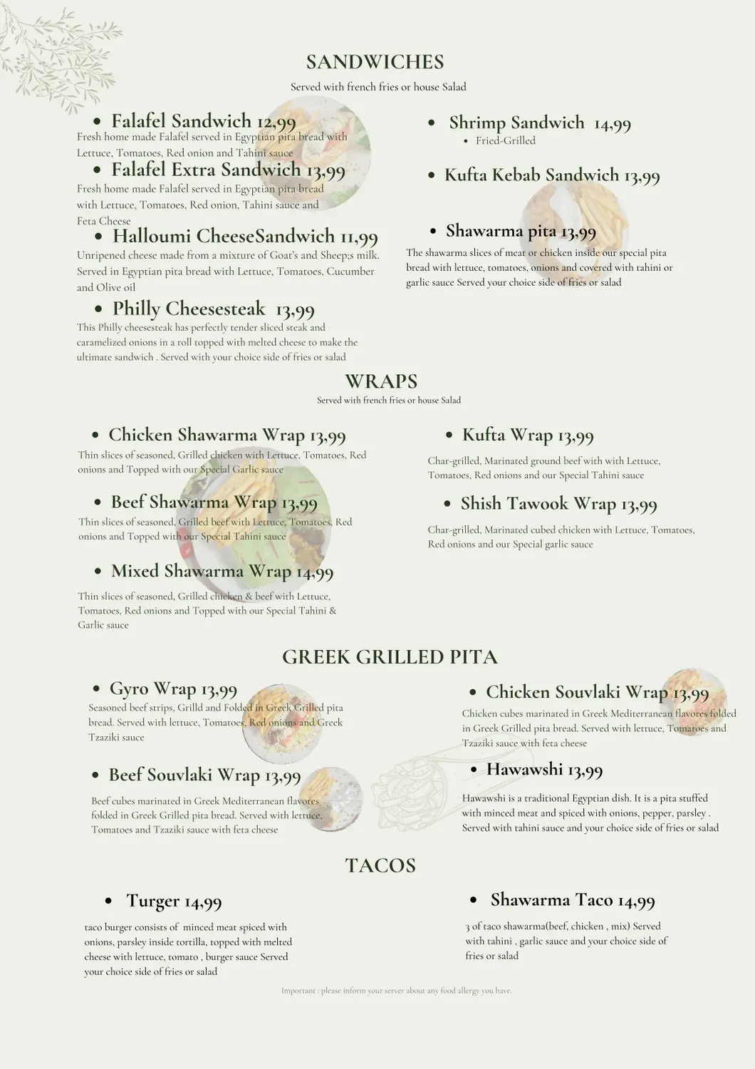 Menu 2