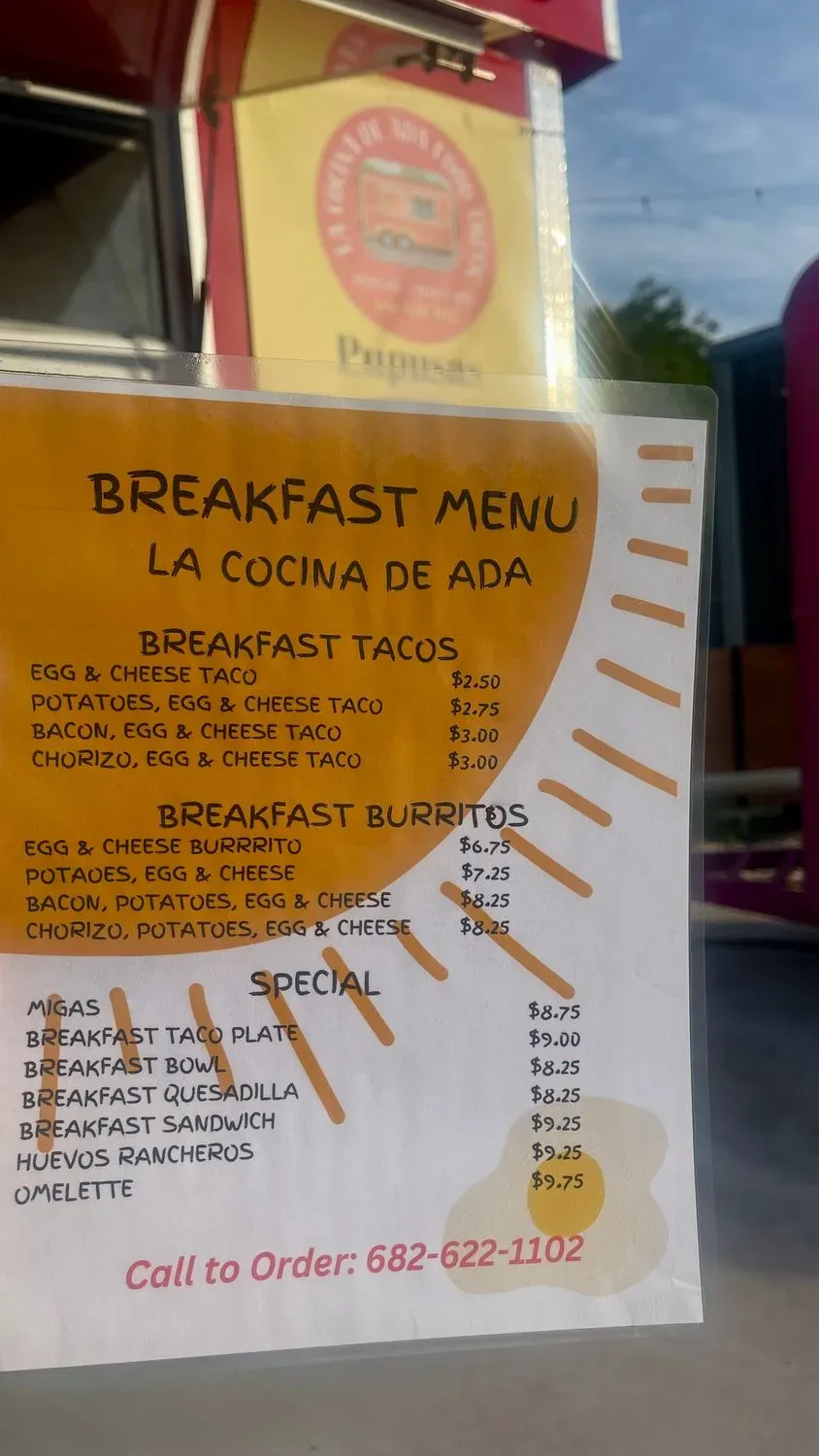 La cocina de Ada food truck Menu - Updated November 2025