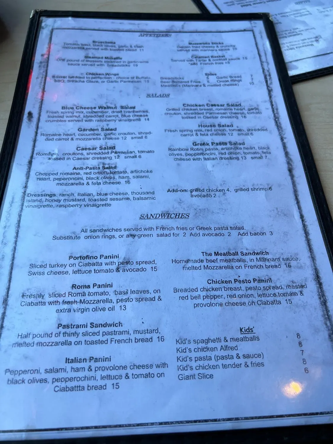 Menu 5