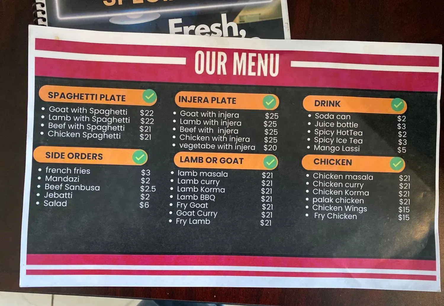 Menu 3