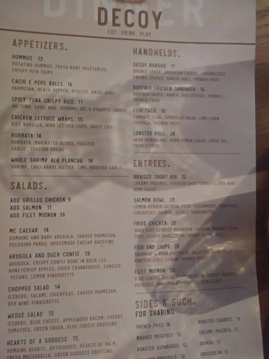 Menu 3