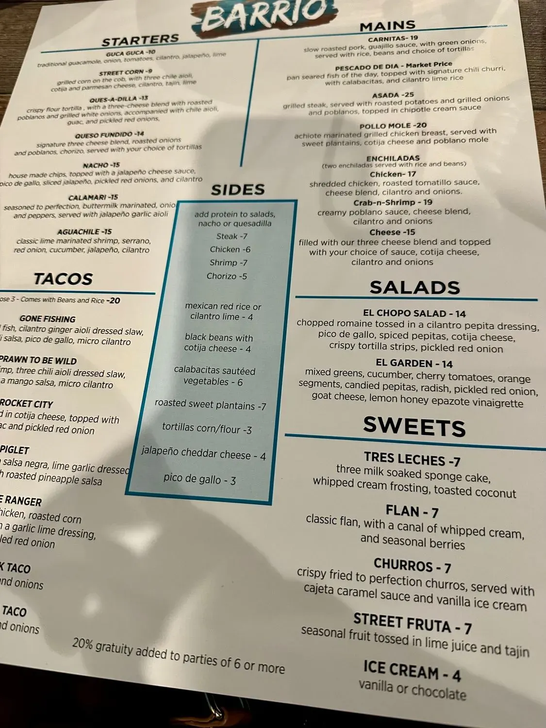 Menu 5