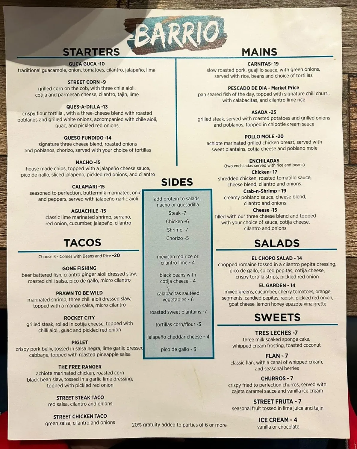 Menu 2