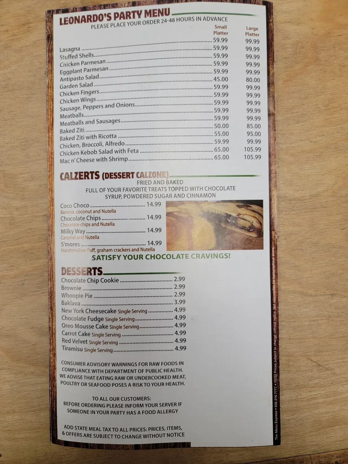 Menu 5