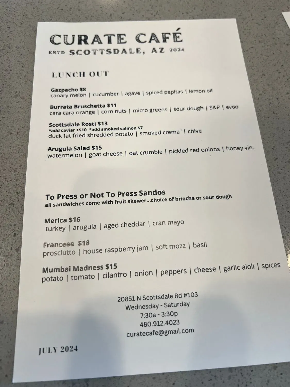 Menu 1