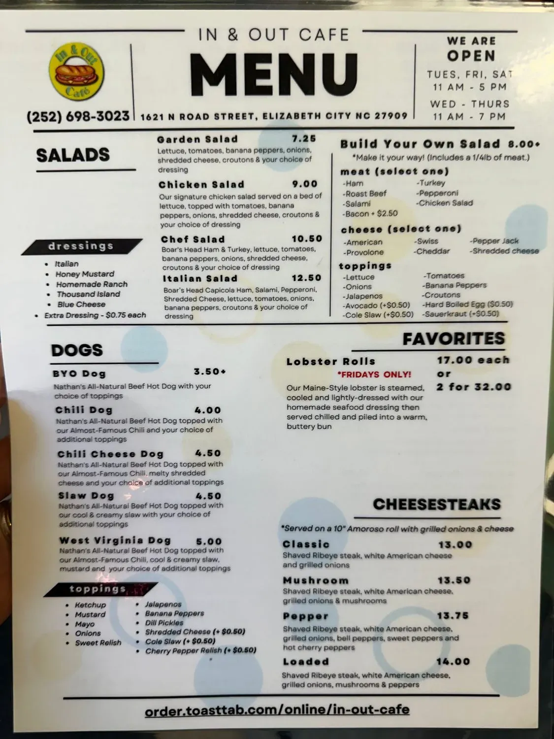 Menu 4