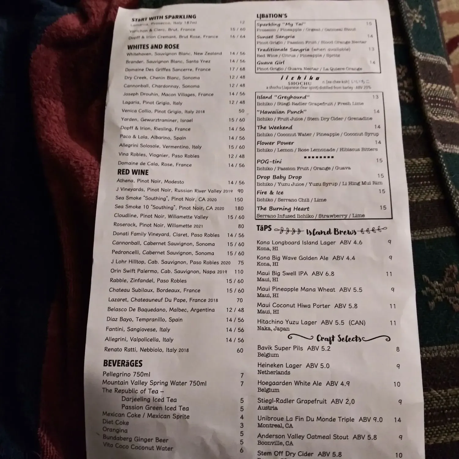 Menu 4