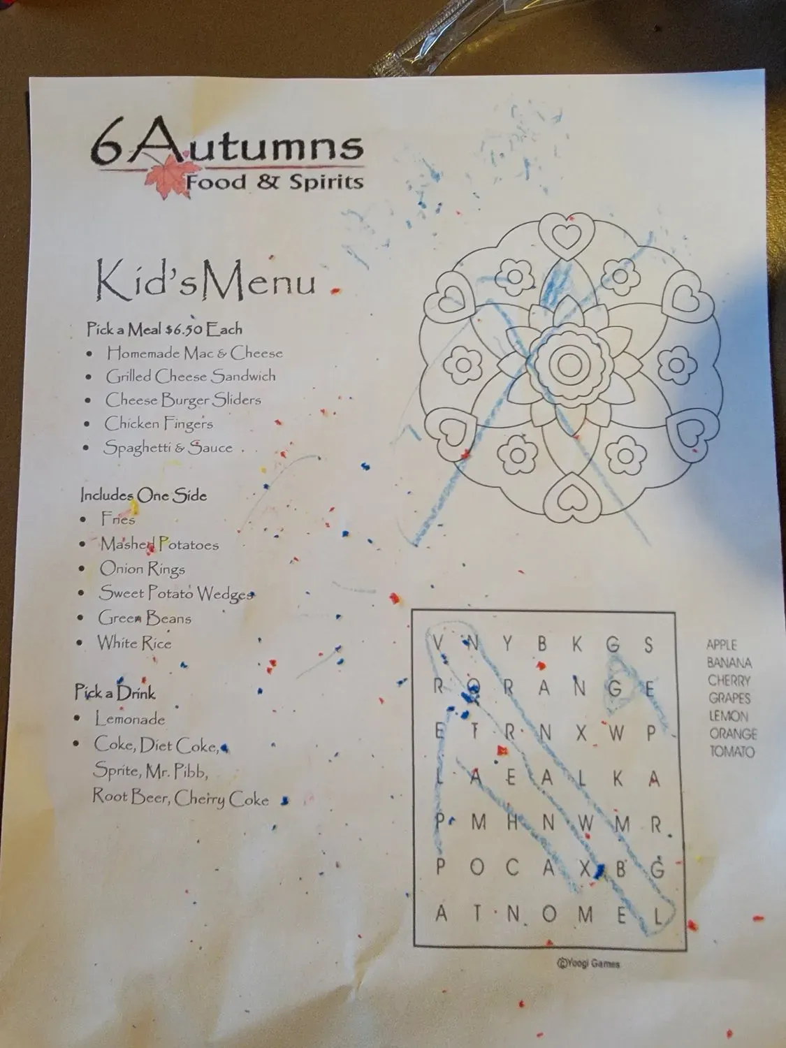 Menu 2