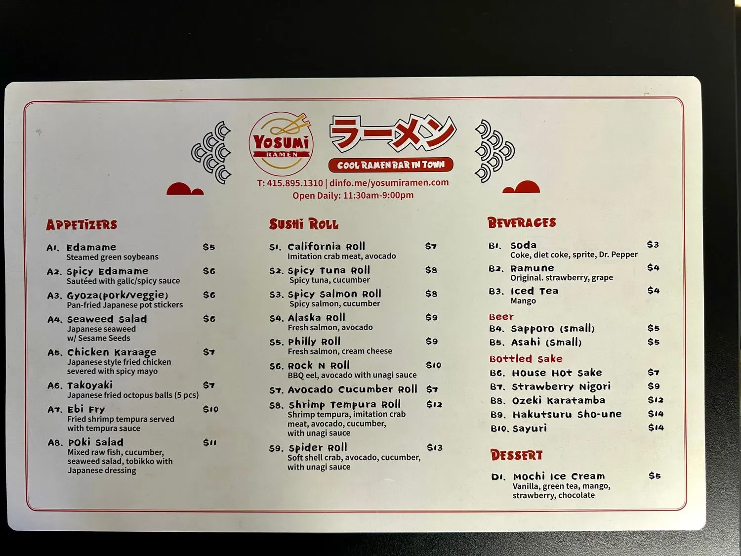 Menu 2