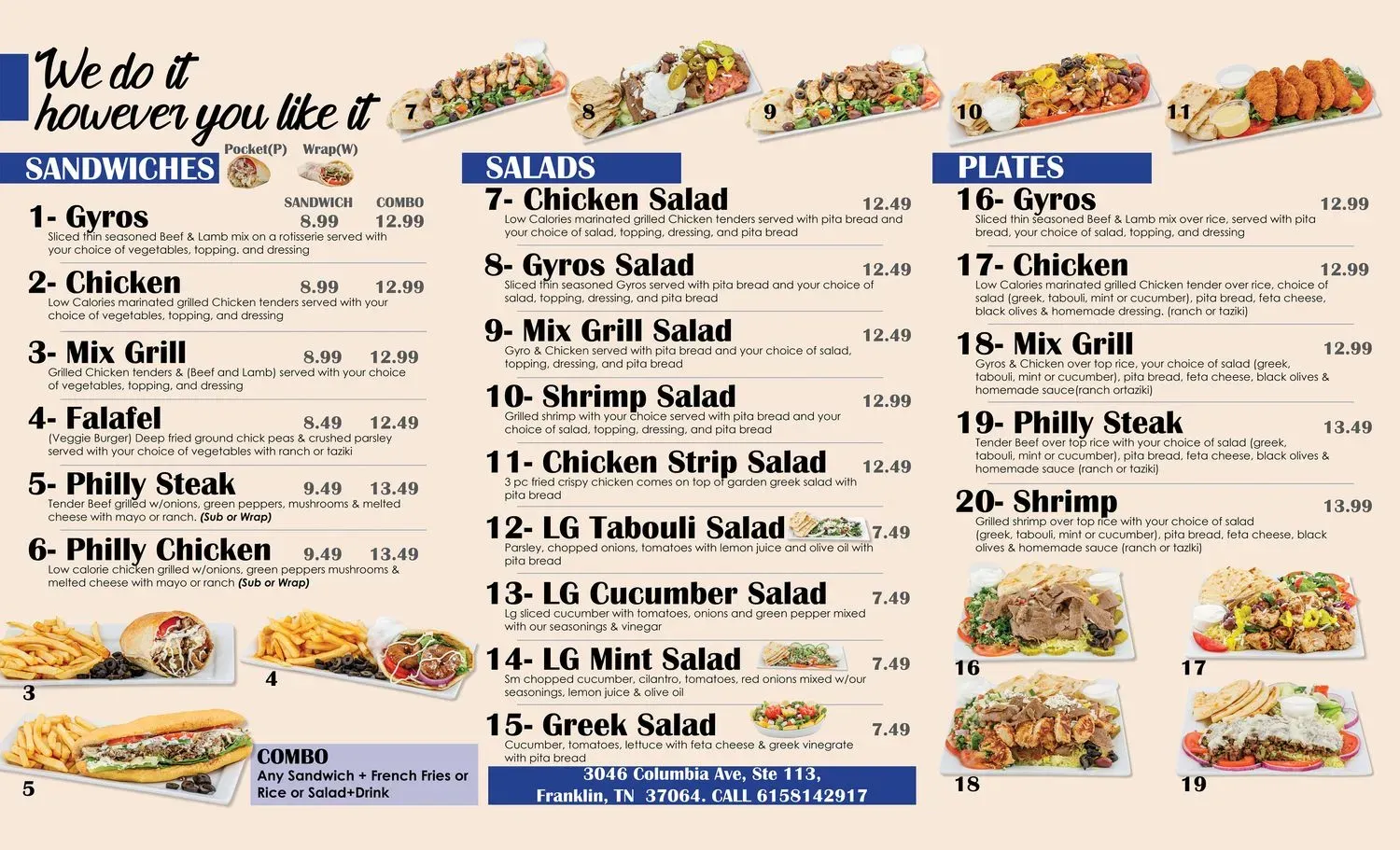 Menu 2