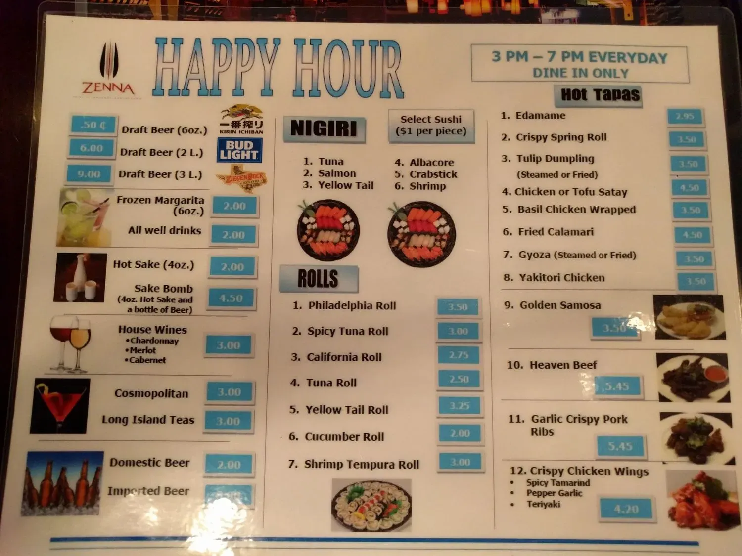 Menu 5