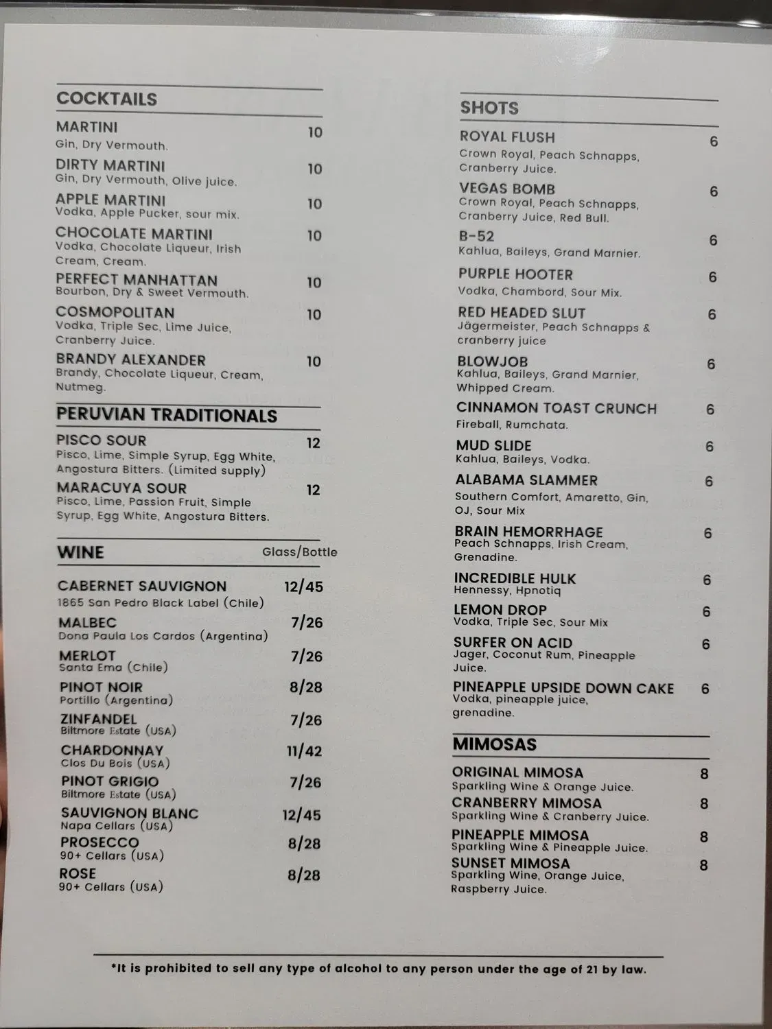 Menu 1