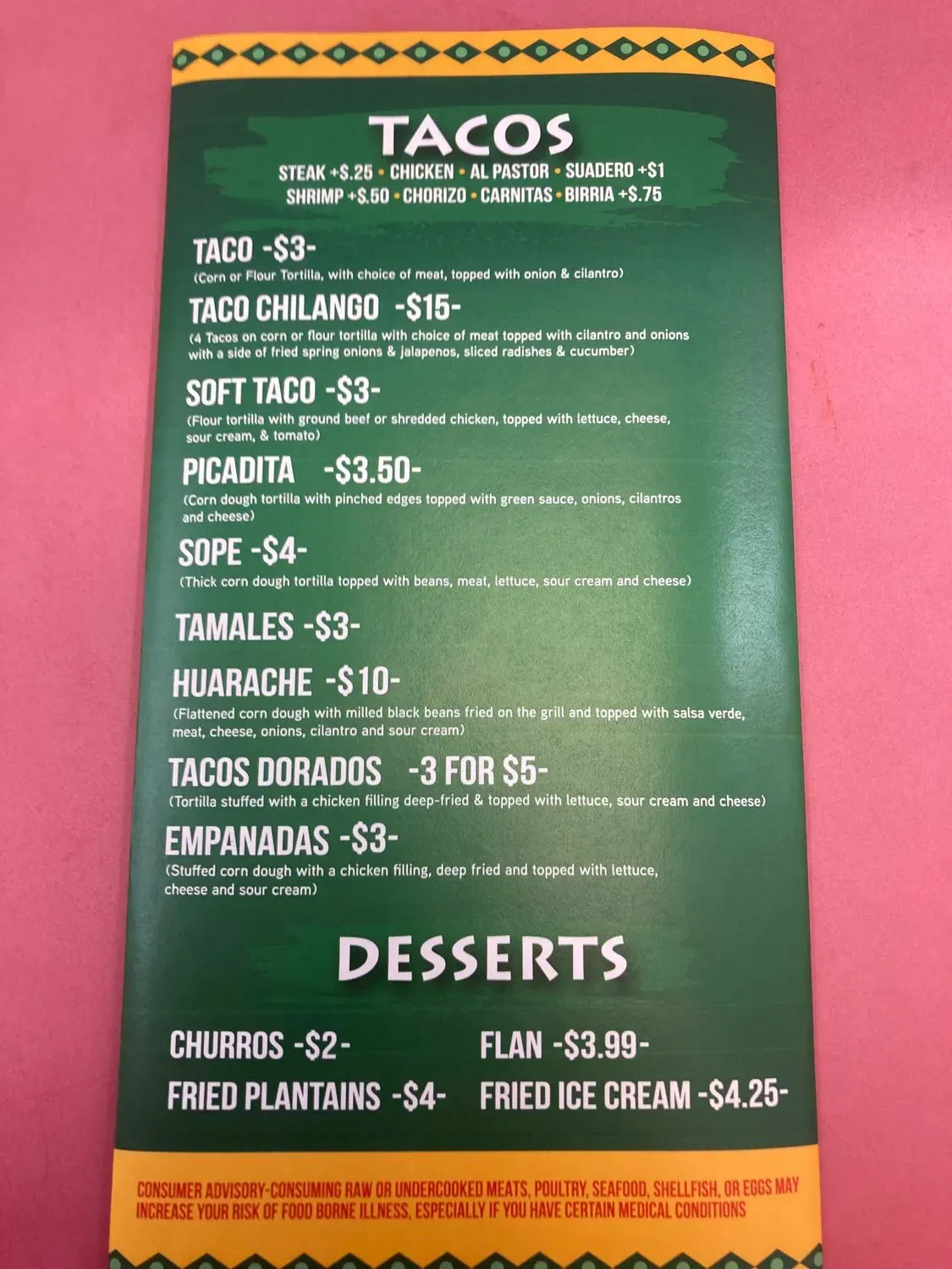 Menu 1