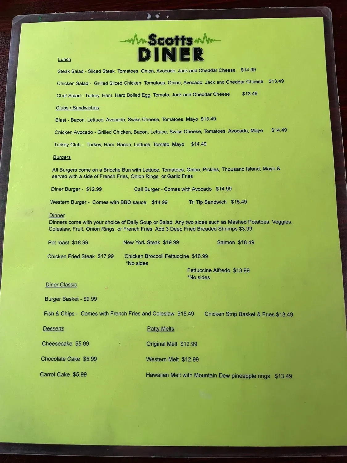 Menu 5