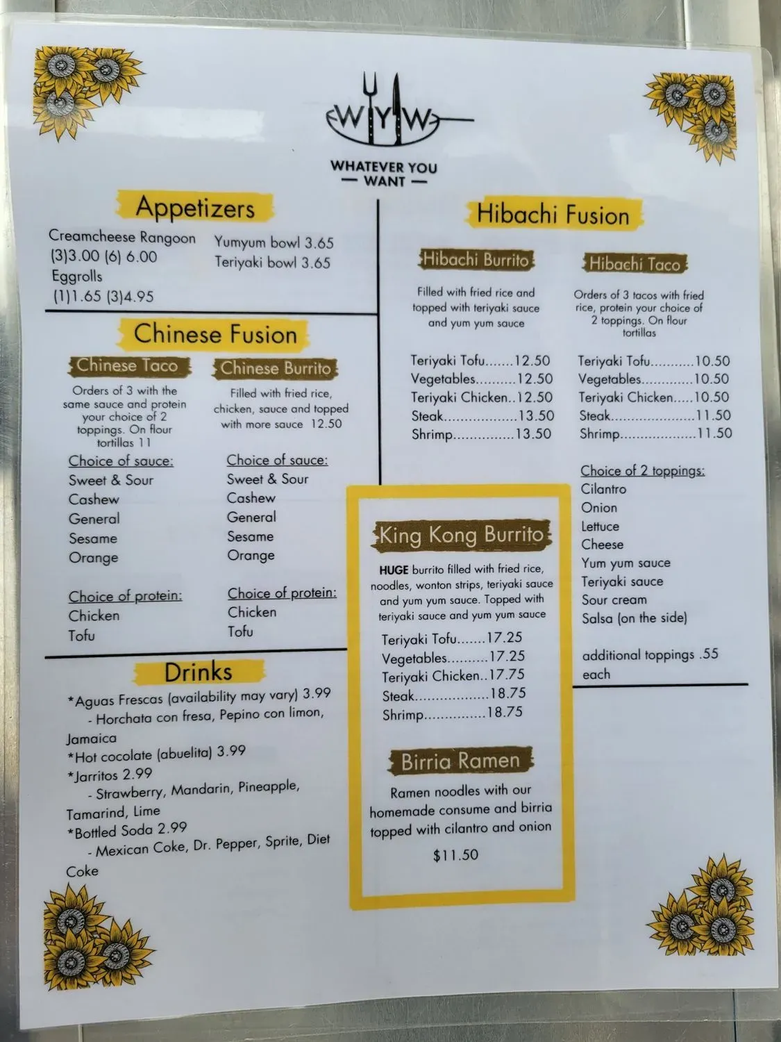 Menu 3