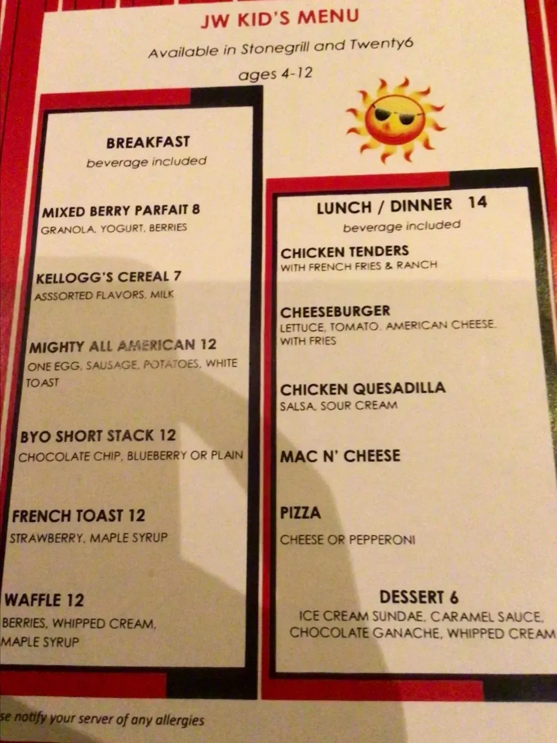 Menu 2