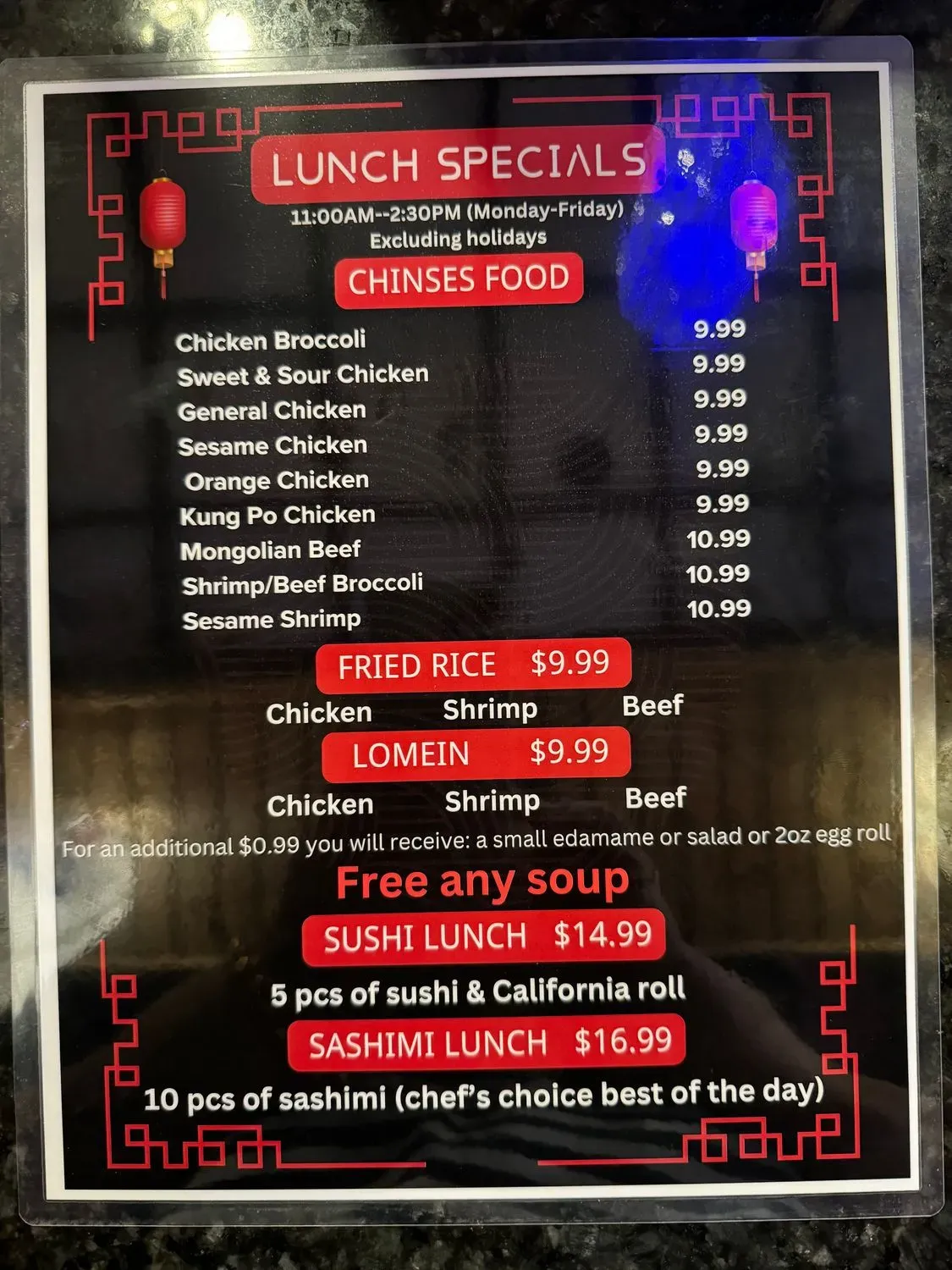 Menu 5