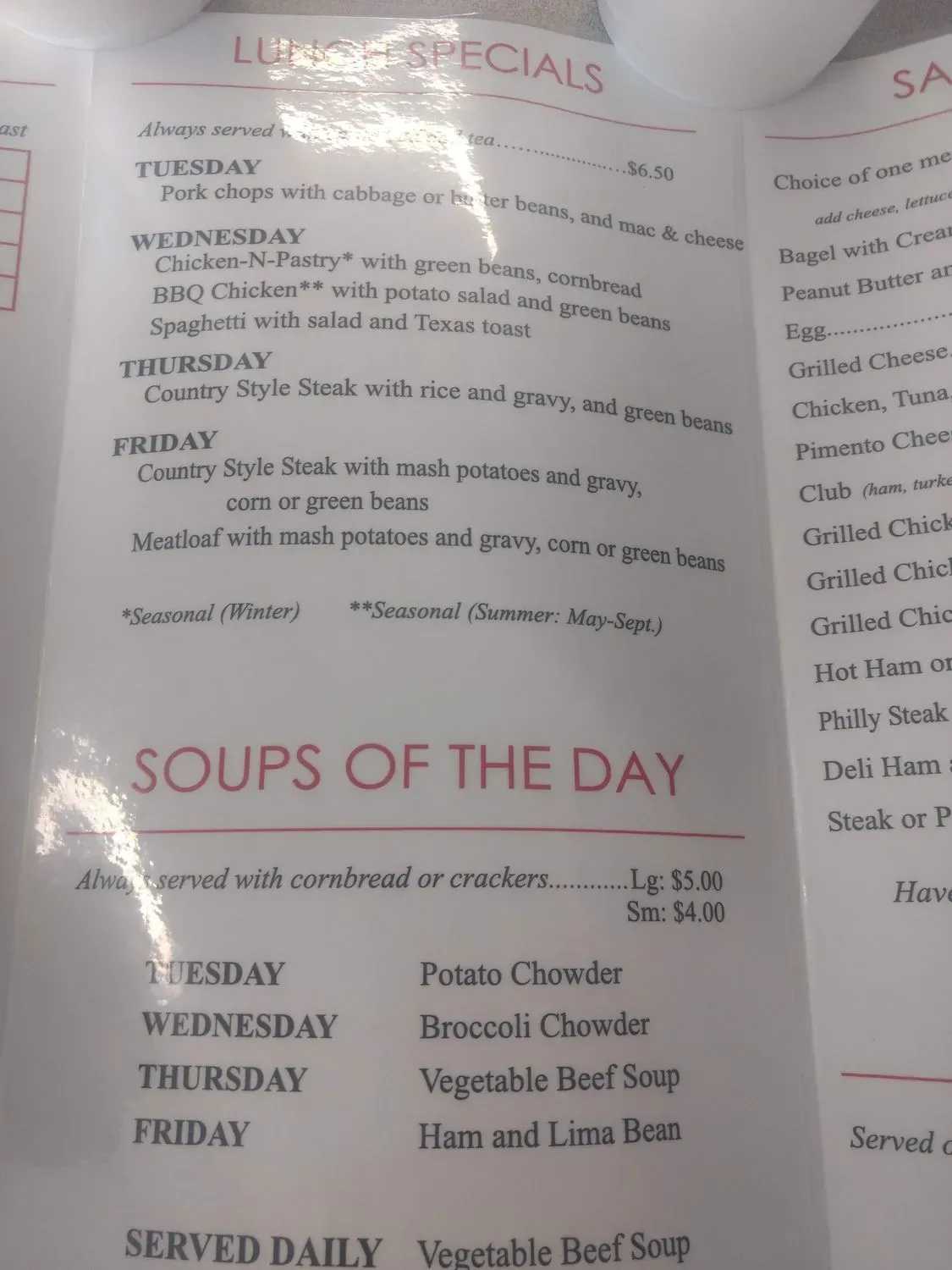 Menu 5