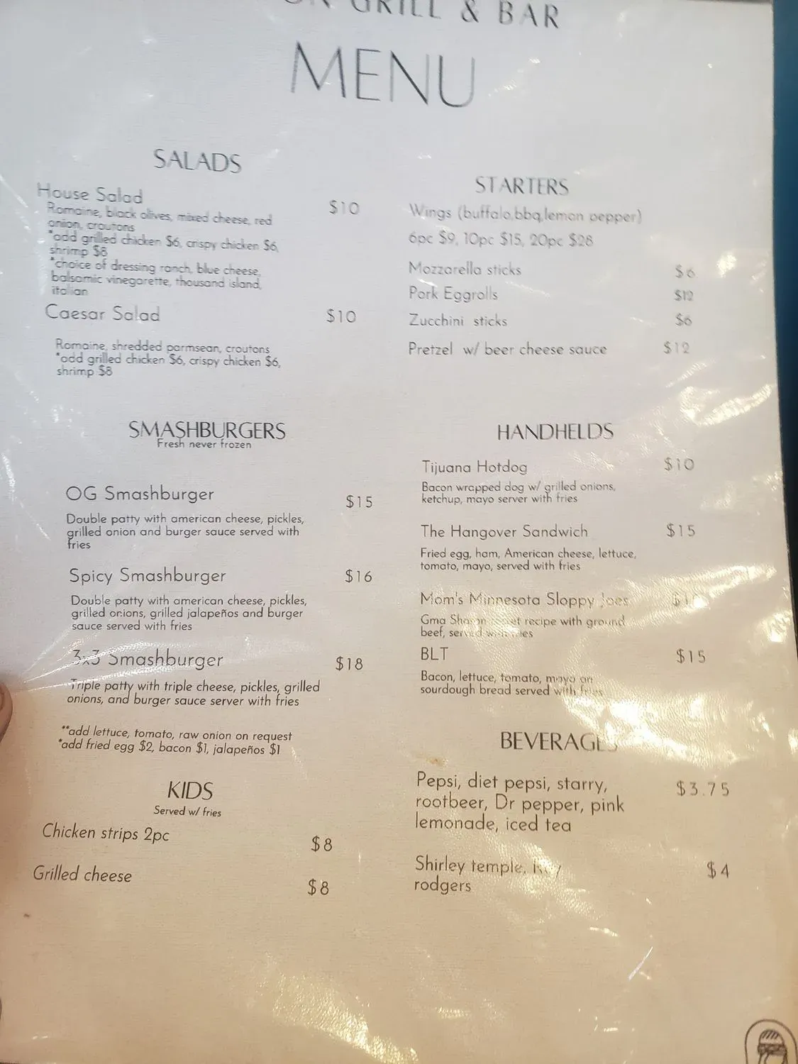 Menu 5