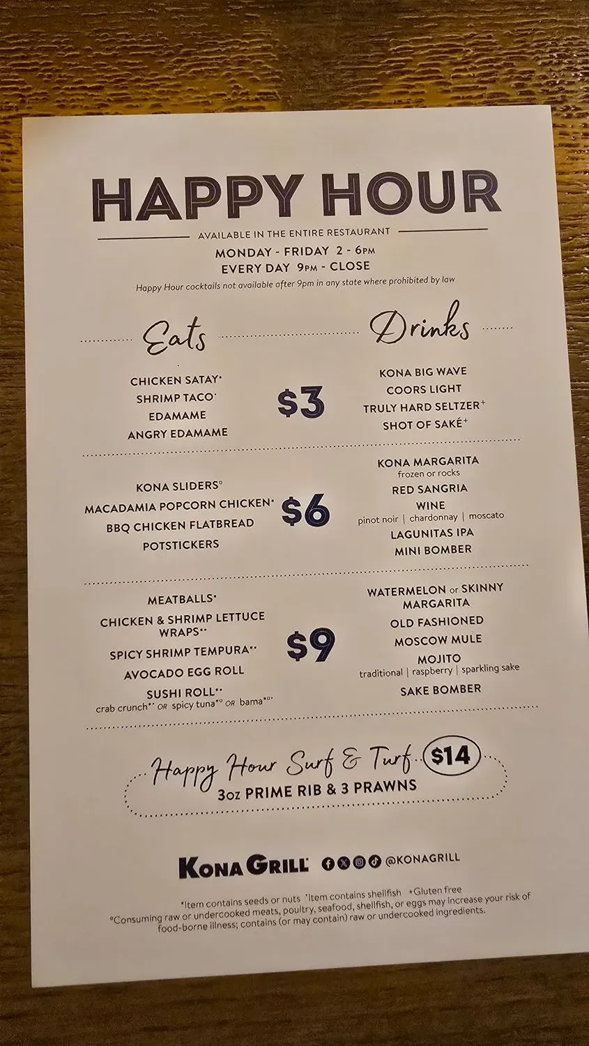 Menu 5