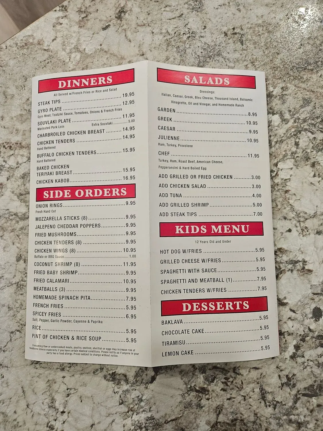 Menu 2