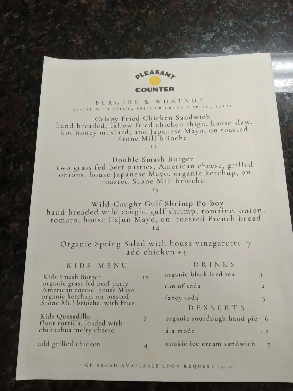 Menu 5