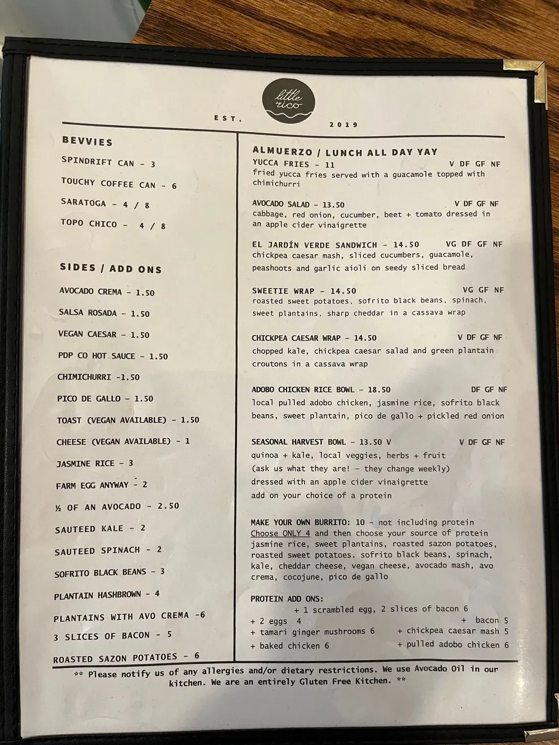 Menu 2