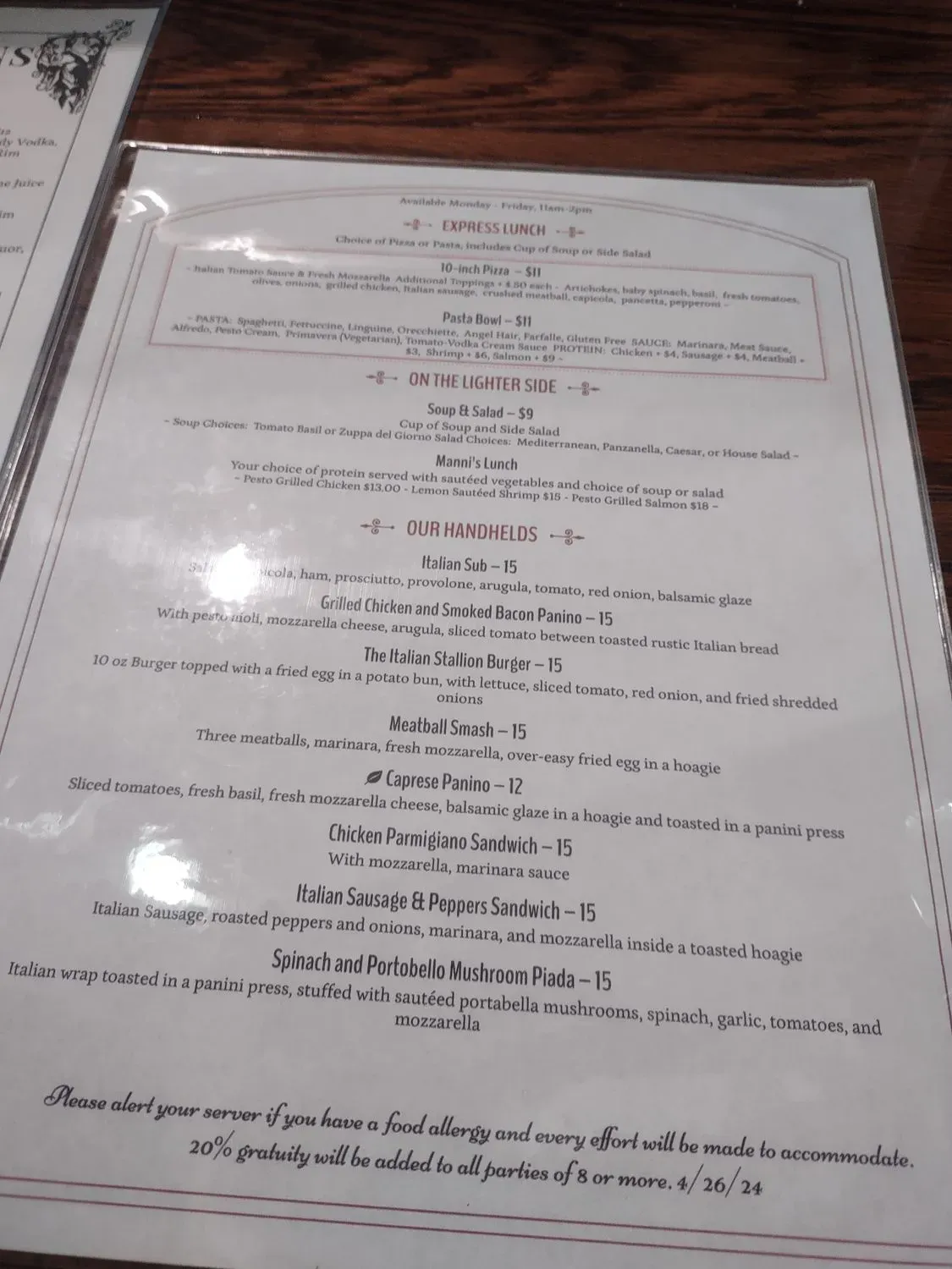 Menu 3