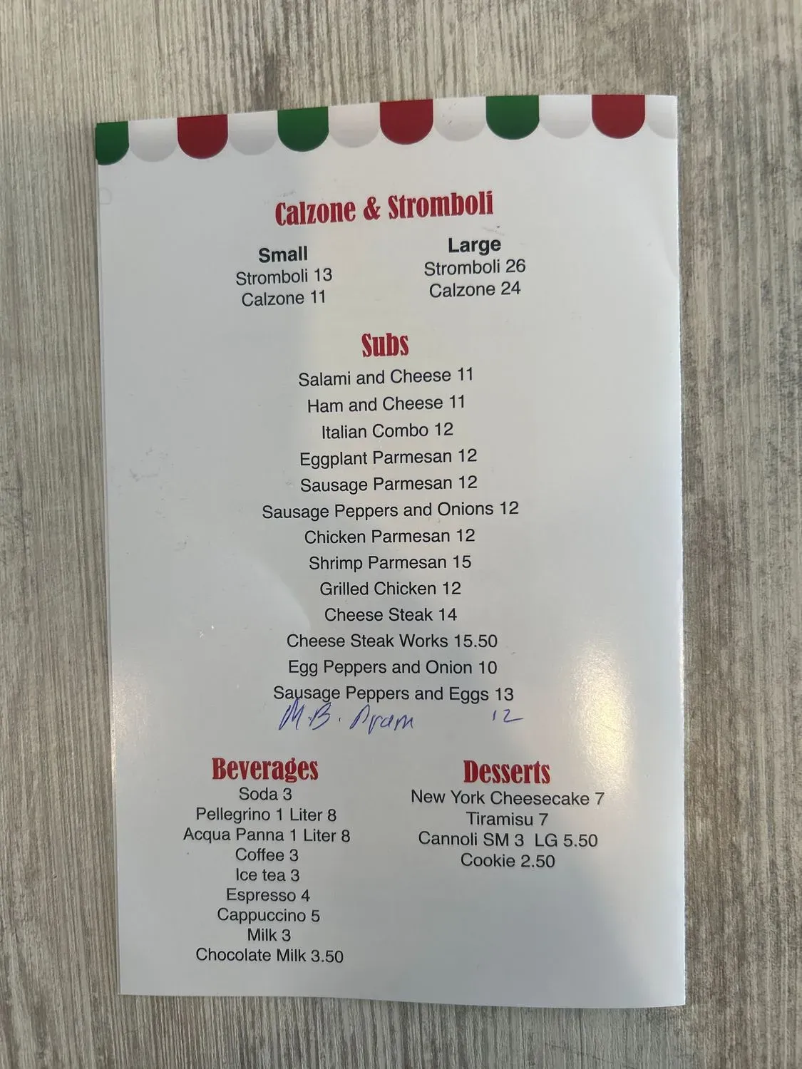 Menu 5