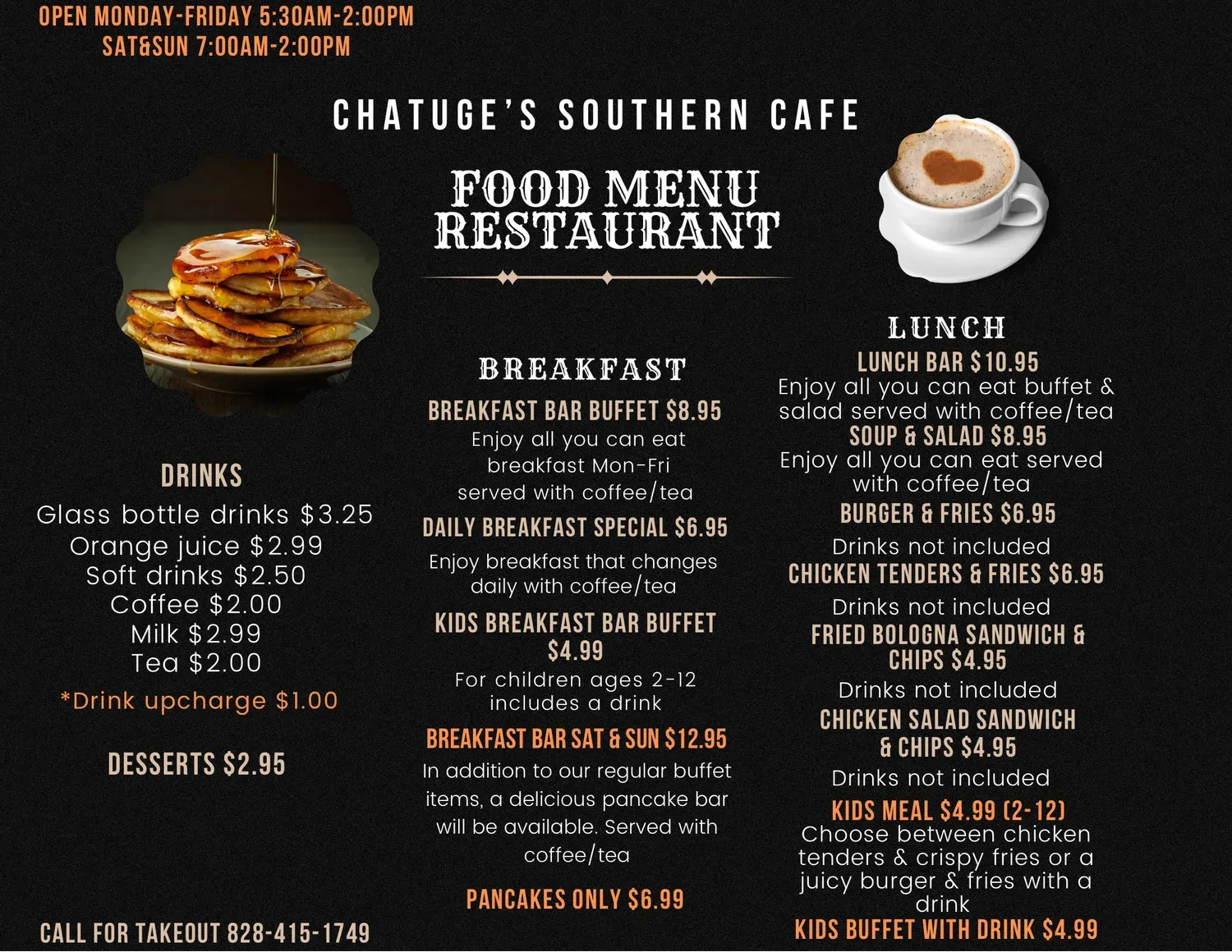 Chatuge's Southern Cafe Menu - Updated November 2025