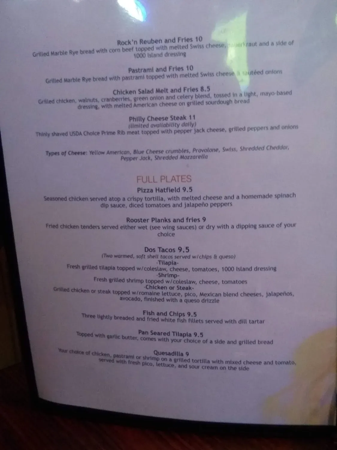 Menu 5