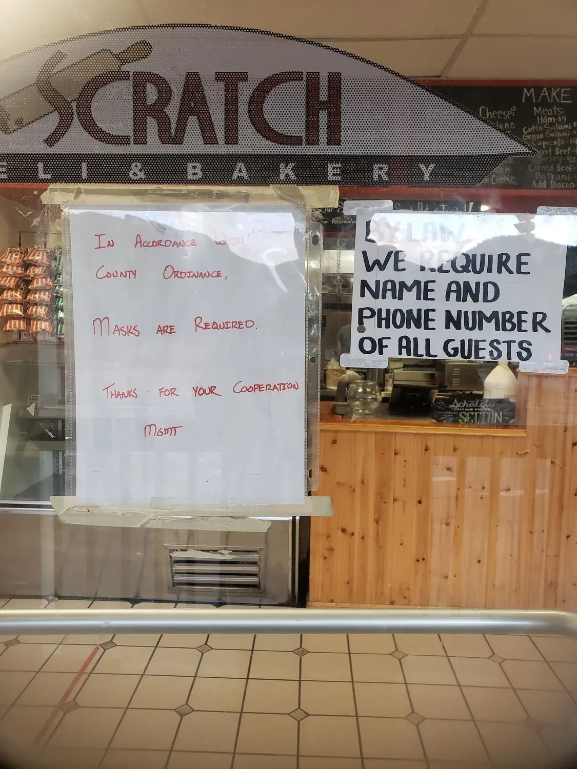Scratch Deli & Bakery Menu - Updated November 2025