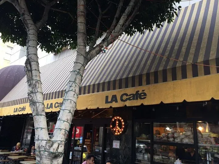 The L.A. Cafe storefront on Spring Street