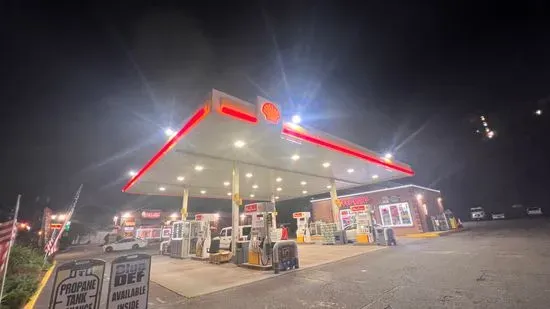 SHELL TRUCK STOP GAS STATION, DUNKIN ,TIRE SHOP